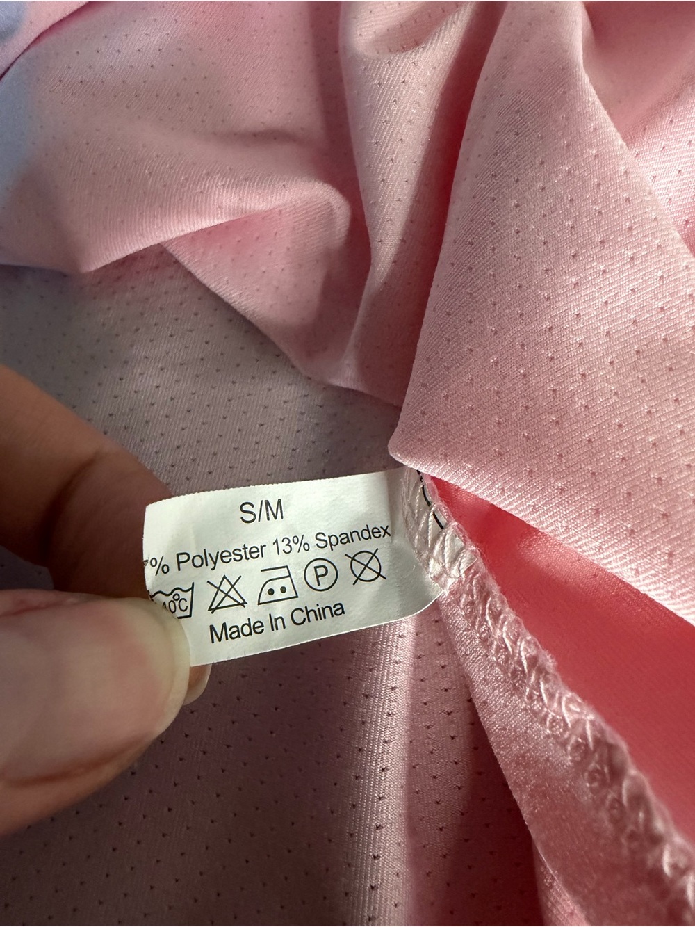 Women's Light Pink Racerback Performance Tank Top - Picture 3 of 3